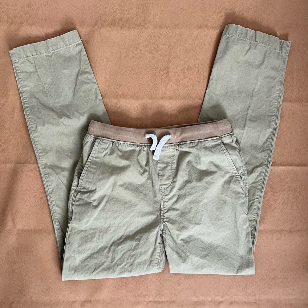 Lands End Boys Size 14/16 Khaki pants with Iron Knee